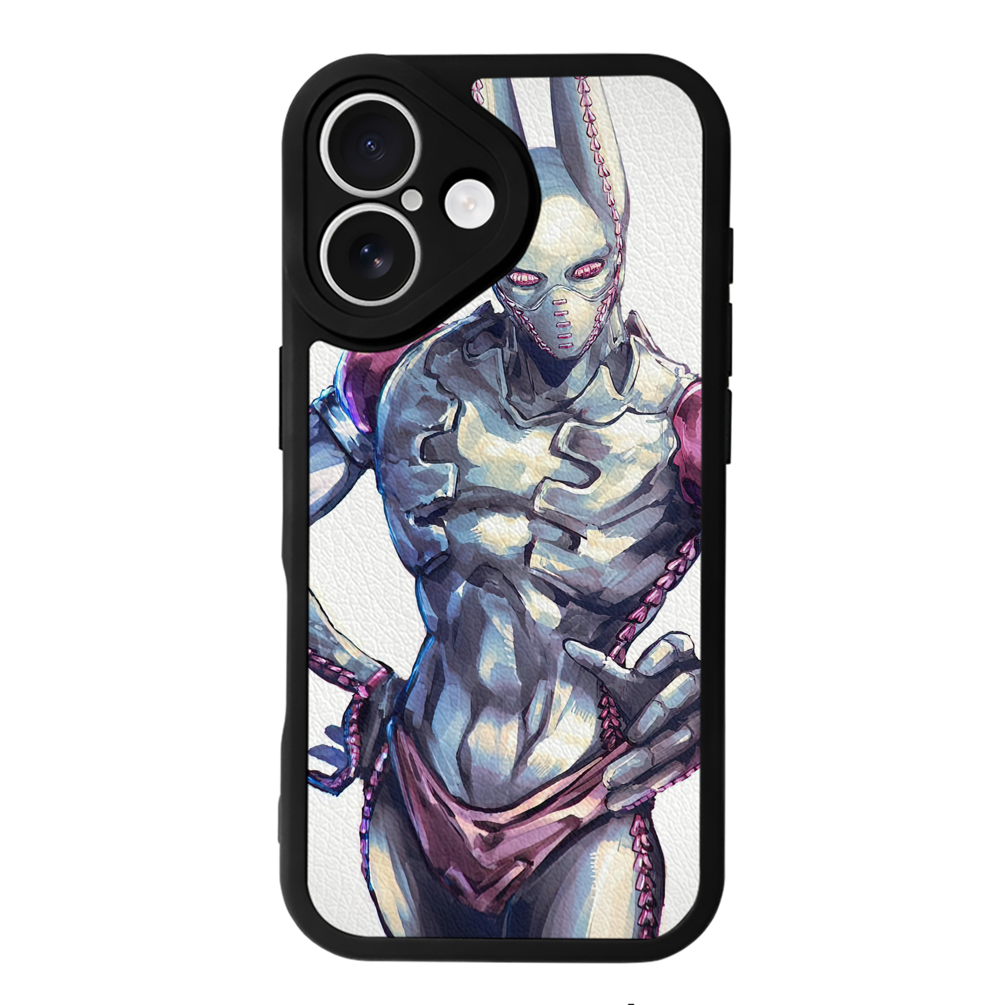 （画像用） ジョジョの奇妙な冒険 JoJo's Bizarre Adventure 【iPhone 16シリーズ対応】シリコンスマホケース（レザー調） 材質：シリコン
